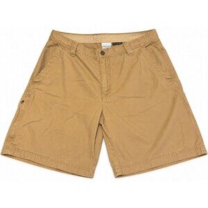 Columbia Omni-Shield Men's Shorts Size 38 Khaki‎ Tan Cotton Hiking Outdoor